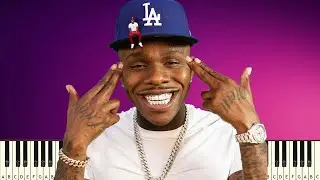 Dababy - Lets Go - PIANO TUTORIAL