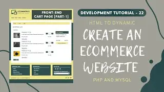 Cart Page [Part 1]  [Frontend] || Create an Ecommerce Website using PHP MYSQL and AJAX