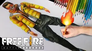 Dj Alok Drawing 🔥 | Subscriber's Bundle Drawing | Free Fire Drawing | Coloured Pencil Sketch