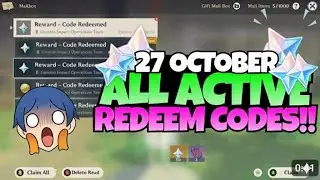🎁 NEW Genshin Impact Redeem Codes 🔥 | Free Primogems & Rewards (October 27, 2025) | Code Legit