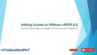 Adding License in VMware vROPS 6 6