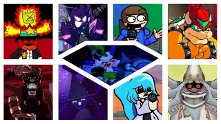 FNF Seraphic but every turn a different character sings it