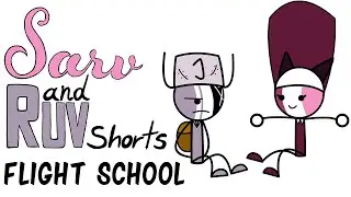 Sarv and Ruv Shorts: Flight School || FNF: Midfight Masses Animation
