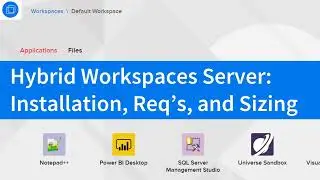 Hybrid Workspaces App Streaming Server (Pt 1) Install and Config