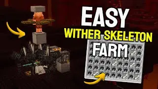 Easiest Wither Skeleton Farm in Minecraft Bedrock 1.21 – Fast Skulls & Easy Build!