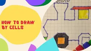 How To Draw By Cells. Easy Drawing.Follow Along Drawing Lesson
