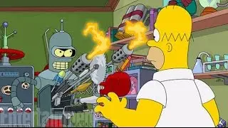 Los Simpson: revelan la primera imagen del capítulo especial con Futurama