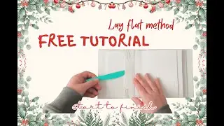 BASE album Tutorial | Lay Flat method cover | 5x6 EASY Scrapbook mini album
