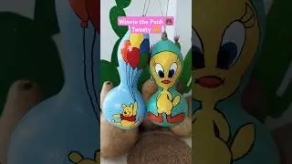Winnie the Pooh 🐻 Tweety 🐥 su kabakları #funny #shorts #boyama