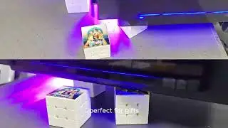 UV printer on Rubik's cubes