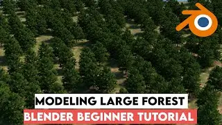 create large forest with botaniq addon in blender