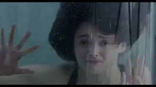 Hot Girl Breath Holding in Ice Water Tank