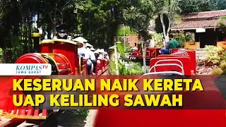 Ada Wahana Baru di Lembang, Naik Kereta Jadul Keliling Kampung