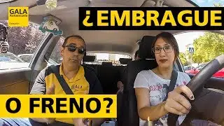 Si quiero frenar ¿Qué piso primero? ¿FRENO O EMBRAGUE? ¡Cámara en pedales para aprender a conducir!