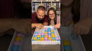 Who Can Sort The Colors First?! #boardgames #couple #fun