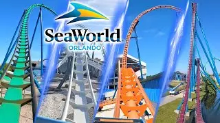 All Roller Coaster at SeaWorld Orlando 🇺🇸