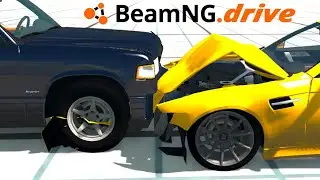 Какая машина безопасней? Внедорожник против купе в BeamNG drive! Бименджи драйв аварии! Бемиджи!
