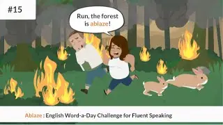 Ablaze Meaning and conversation examples || Learn English Vocabulary for Fluent Speaking