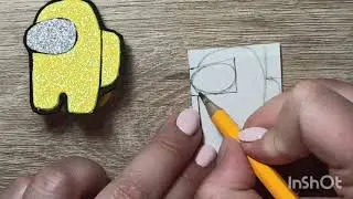 DIY/МК амонг ас🙈 нарисовала шаблон и полетела душа в рай🤣 смешные, но супер популярные
