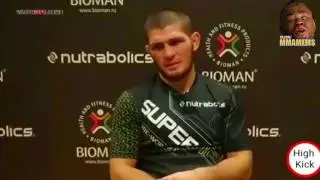 Конор Макгрегор смотрит интервью Хабиба Нурмагамедова