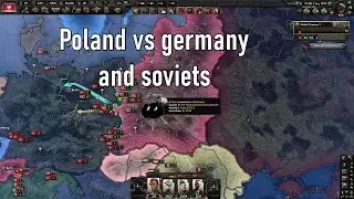 Hoi4 | Poland defending against the axis and the soviets
