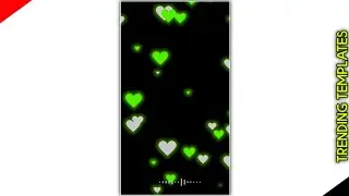 Template Video Background Full Screen | Heart Effect | Kinemaster Template Black Screen