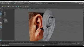 MAYA PART 5 - EAR Modeling - Human Character Modeling  Maya 2023 Tutorial
