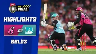 Sydney Sixers v Brisbane Heat Match Highlights | BBL|13 Final 🏆
