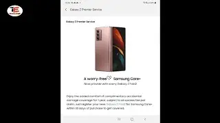 Care plus Activation on Samsung Z fold2
