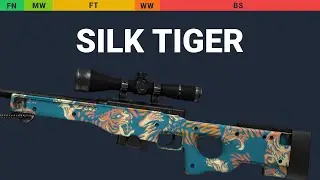 AWP Silk Tiger - Skin Float And Wear Preview