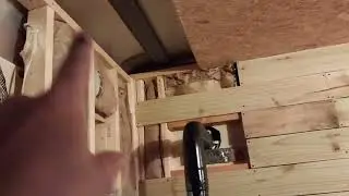 Adding picket fence walls in the dry box to cabin build Again