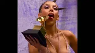 Doja Cat Sexually Licking her Grammy Award with Tongue 🔥🔥🔥