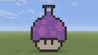 Minecraft Pixel Art - Potion Mushroom Halloween Head