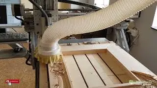 Carved frame on a CNC machine