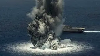 USS Gerald R. Ford explosion 💥 || #shorts.