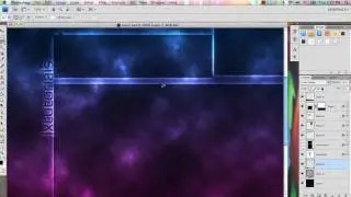 How to create a space youtube background in Photoshop