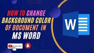 How to Change Page Color in Microsoft Word 2022