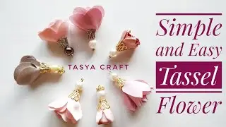 Fabric Flower Tassel