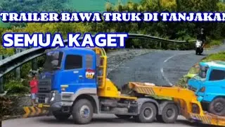 MTT_Tailer Angkut Truk Saat Di Tanjakan #matatrendingtv #truckdriver #matatrendingtv