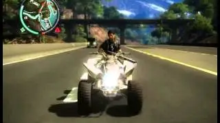 Just Cause 2 parkour on quad bike