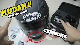 CARA MUDAH PASANG ACTION CAM DI HELM FULL FACE NHK GP 1000