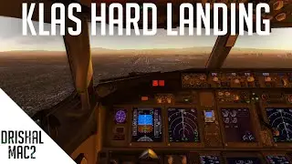 KLAS Manual Hard landing! | HD | 2020 | Drishal MAC2