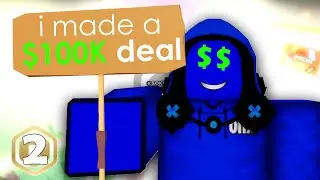 $1 into $1,000,000 Robux in 7 Days - Part 2 (Pls Donate 💰)