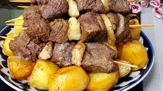 ШАШЛЫК +КЕБАБ НА КАЗАНЕ 🔥Жуда маззали ва антика таом 👍