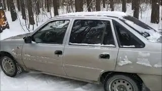 Тест драйв DAEWOO NEXIA. По зимнему лесу. Проходимость Деу Нексии.