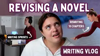 WRITING WEEKEND | revising act 2 pt 1, writing sprints and new desk #writingvlog