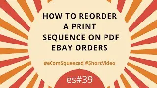 How to Reorder Pages in PDF File | Rearrange a Print Sequence on PDF eBay Orders - es#39