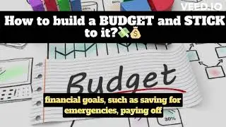 How to build a BUDGET and STICK to it?