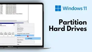 Windows 10/11 - How To Partition Hard Drives [Tutorial]