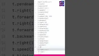 Turtle Graphics Package in Python Draw Alphabet A 
